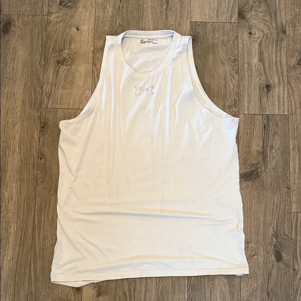Under Armour Classic White Sleeveless Shirt
